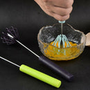 1pc Semi-automatic Egg Beater Whisk Manual Hand Mixer Self Turning Egg Stirr Hn