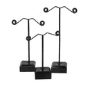 Metal Acrylic Black Jewelry Earring Display Stand Rack Tree Holder show