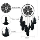 Handmade Dream Catchers Black Feather Lace Dream catchers for Wall Hanging