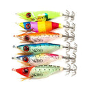 6Pcs Luminous Jigs Lure Fishing Shrimp Lure Bait Plastic 10cm Noctilucent S