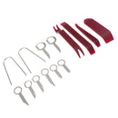 Car Trim Removal Tool Kit Panel Door Pry Dash Interior Clip Set 14Pcs Red