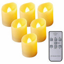 Flameless Candles,Remote Control LED Flickering Candles Battery Operated Da