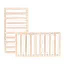 2x Wooden Jewelry Display Tray Multiple Sizes Rings Storage for Window Displays