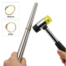 11 Pieces Jewelry Tool Measuring Stick Mandrel Ring Sizer Wood Clamp Kit