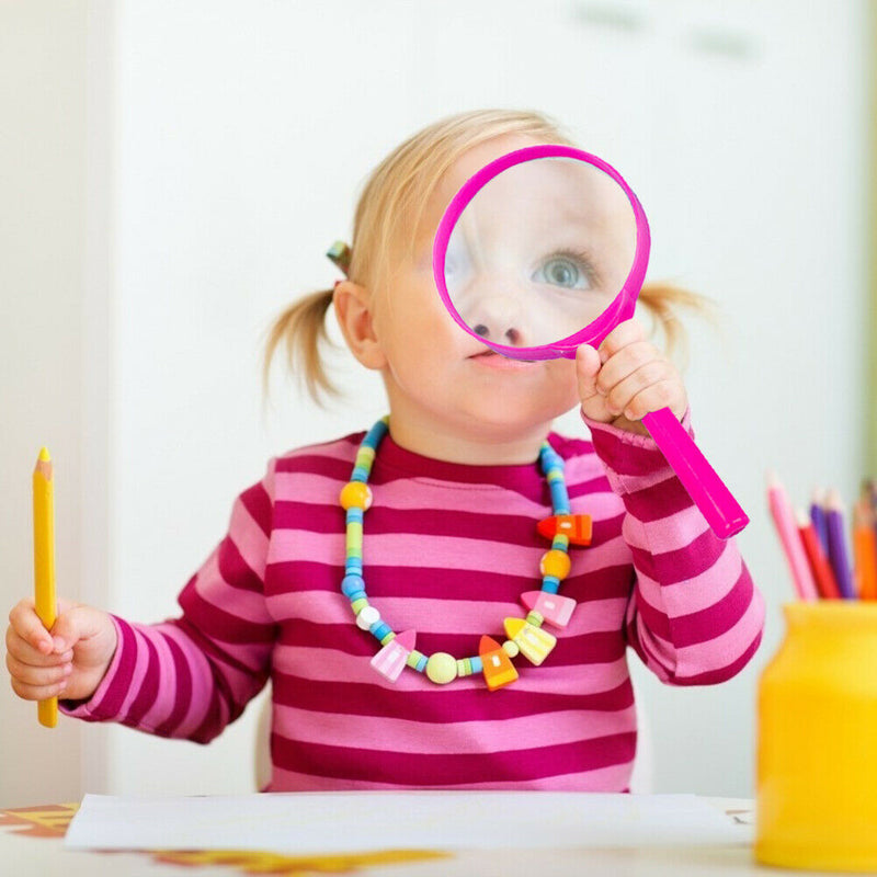 2pcs Kids Magnifier Reducing Lens Science Educational Toys Random Color