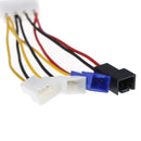4pin to 3pin1 to 4 case cool fan power adapter converter with speed reductioPLES