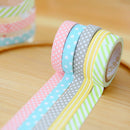 5 rolls colorful cute tape adhesive sticky paper masking tape crafts deBX