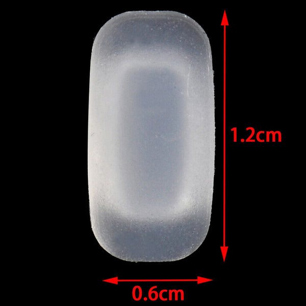 5 Pairs silicone eyeglass sunglasses glasses nose pads soft rectangle vis P`US