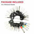 59X Car Terminal Removal Tool Kit Wire Connector Pin Extractor Release K0D4
