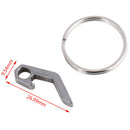 1 Pcs Titanium alloy mini bottle opener can opener stainless steel key clasp ME