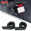 2x Car Motorcycle Off-Road LED Light Bar Brackets 1.25 inch Bar Tube Clamps