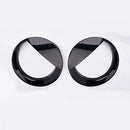 2pcs Black Chrome Bezels Front Light Headlight Trim Cover for Jeep Patriot