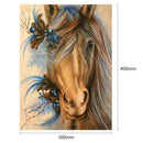 5D DIY Full Drill Diamond Painting Horse Head Cross Stitch Embroidery Kits 40x30