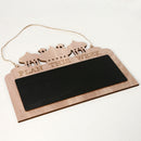 Wooden Memo Board Festival Indoor Door Hanging Message Blackboard Decoration