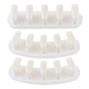 3 in 1 Nail Holder Practice Training Display Stand w/15pcs Nail Tips (White