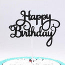 Kid Happy Birthday Cake Plugin Glitter Calligraphy Home Cake Bling Decor D6P0