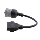 6 Pin J1708 to 16 Pin OBD2 OBDII Connector Adapter Diagnostic Accessories