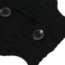 1 pair button knitting warm Leggings loose socks (Black)
