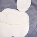 Newborn Baby Infant Rabbit Blanket Bath Easy Wrap Sleeping Swaddle Bedding Gray