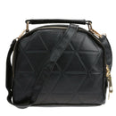 Handbag Chain Shoulder Lady Messenger Bag Candy Color Crossbody(Black)