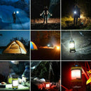 USB Rechargeable LED Outdoor Camping Tent Light Lantern Hiking Bright Flashlight