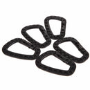 5pcs Outdoor Carabiner D-Ring Key Chain Clip Hook Camping Plastic Buckle Eb T.ES