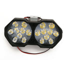 Motorcycle Motorbike LED Spot Fog Lights Beam Headlight Driving Running L USC