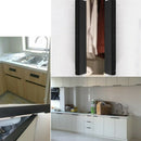 Fashion Black Hidden Cabinet Handles Zinc Alloy Kitchen Cupboard Pulls Draw E1U6