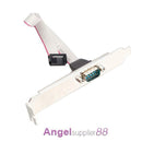 Motherboard RS232 DB9 Pin Com Port Ribbon Serial Cable Connector Bracket
