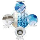 Shower Curtain Set Bathroom Fabric Curtain Bathroom Waterproof Bubble Showe