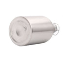 2L Stainless Steel Homebrew Beer Growler Secure Swing Top Lid Big Capacity