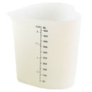 1 pcs Baking Kitchen 500ML Silicone Measuring Cup With Double Scales Stir P T3U2