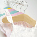 Natural Solid Wood Clothes Hangers Airer Kids Pant Suit Hanger Rack 27x16cm