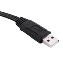 USB 2.0 A Male To 2 Dual USB Female Jack Y Splitter Hub Power Cord Adapter  Y6S5