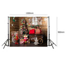 Christmas Backdrop Cloth Family Scene Fabric Festival Party Household Decor A