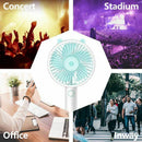 Mini Handheld Fan USB Personal Fan Battery Operated 3 Level Speed Silent De