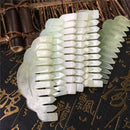 1Pc Nature Jade Comb Massage Spa Acupuncture Head Treatment Gua Sha BoardB Ew