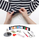 68*Home Travel Thread Threader Needle Tape Measure Scissor Sewing Kit Emergency