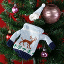 Knitting Christmas Wine Bottle Cover Set Sweater With Hat(Elk)