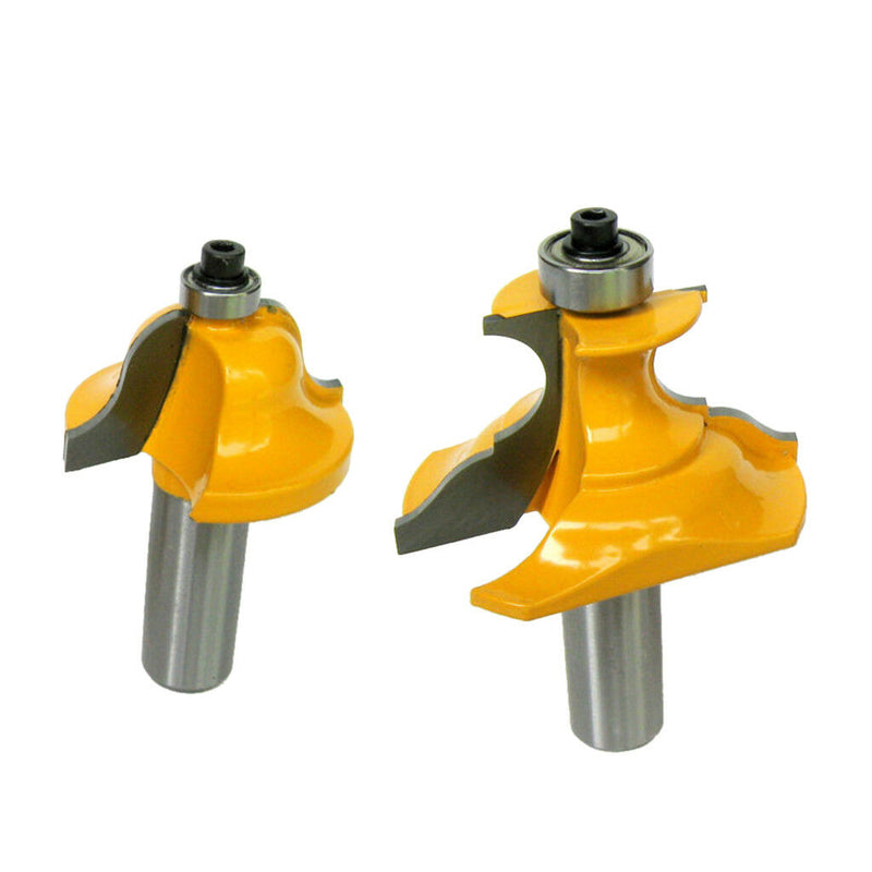 Roman Ogee & Pedestal Edging Router Bit - 2 Bits Set -1/2" Shank Cutter