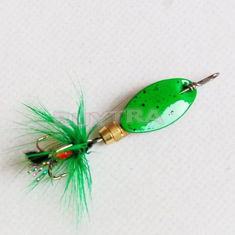 Lot 4pcs Fishing Spinner Spoon Baits Lures Fishing Swim Bait Lure CrankbaitB sp