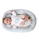 Portable Baby Nest Bed Crib Removable Washable Protect Cushion with Pillow