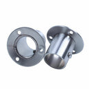 Wardrobe 25mm Tube Stainless Steel Rail Rod End Support Bracket 2pcs N6J9