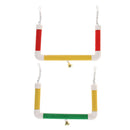 Pet Bird Parrot Cage Hanging Birds Stand Wood Swing Perch M