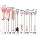 8pcs Cartoon Makeup Brushes Kit Blush Eyeshadow Face Cosmetic Pens (4) A