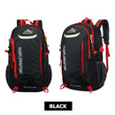 Waterproof Outdoor Backpack Sports Bag for Hiking Travel Camping (Black)