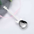Guitar Coffee Teaspoons,4 Pcs Stainless Steel Musical Coffee Spoons Teaspoo S9U1