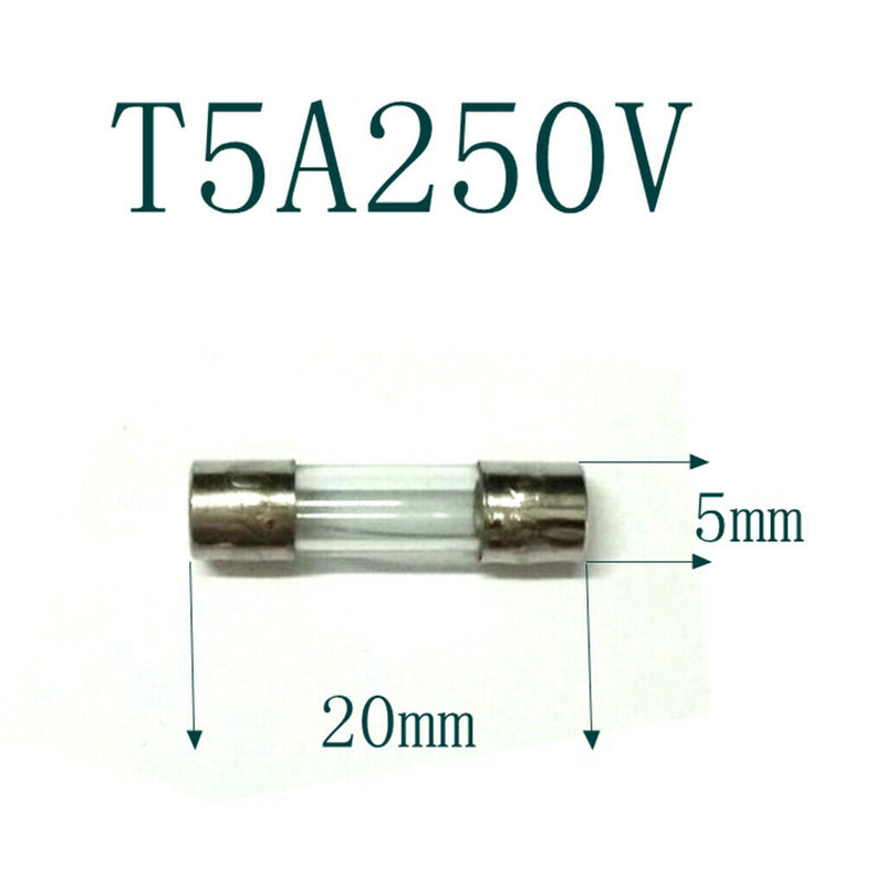 100x T5A 5x20mm Fast-blow Fuses Assorted Set Auto Cars Action Insurance