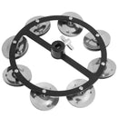 Percussion Hi-Hat Tambourine with Row Jingles Drum Set Musical Accessories