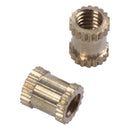 Injection Molding 3mm x 5mm x 4mm Fittings Knurl Thread Inserts 50 Pcs